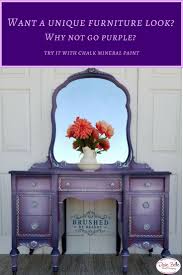 This Piece Is So Stunning It Is Painted With Dixie Belle Paint In Aubergine Lucky Lavender And Soft Pink Painted Furniture Paint Furniture Purple Furniture
