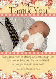 Baby gift thank you notes. Thank You For Baby Shower Gift Card Online