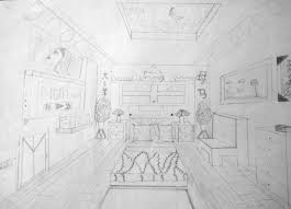 The first step in 3dream is to draw your floor plan in bp (blue print) view or open an existing room scene. Assignment 3 Dream Bedroom Mrs Zotos Art 1 Room Perspective Drawing Bedroom Drawing Dream Bedroom
