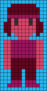 Alpha Friendship Bracelet Pattern 19529 Diy Perler Beads Perler Bead Templates Pixel Art Templates