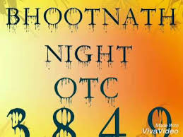 new bhootnath night panel satta matka game chart result and