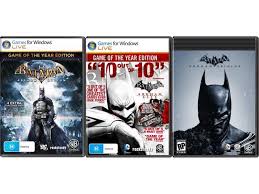 Arkham city cheats, codes, unlockables, hints, easter eggs, glitches, tips, tricks, hacks, downloads, achievements, guides, faqs, walkthroughs. Neweggbusiness Batman Triple Pack Arkham Asylum Goty Arkham City Goty Origins Online Game Codes