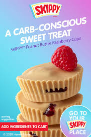 Then slather a bit more on the hamburger bun alongside lettuce, tomato, and onion! Skippy Peanut Butter Raspberry Cups Peanut Butter Recipes Dessert Recipes Healthy Sweets