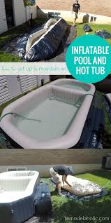Enjoy A Backyard Swimming Pool In Just A Few Hours See How Fast And Easy This Inflatable Poo Swimming Pools Backyard Diy Swimming Pool Best Inflatable Hot Tub