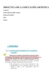 Didactica De La Educacion Artistica Capitulo 3 De Ricardo Marin Viadel Editorial Educacion Artistica Educacion Sistema Escolar