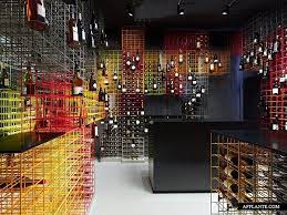 wine store kries in stuttgart germany designed by local studio furch gestaltung produktion features interesting modular weinlagerung weinkeller design wein