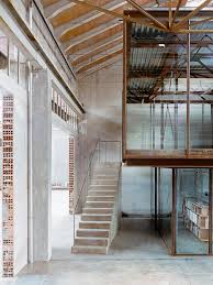 Amaa Architecture S Office Set Within An Old Factory In Italy Yellowtrace Architecture Office Architecture Industrial Buildings