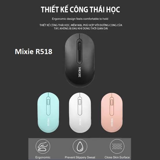 Chuột Máy Tính Không Dây Wireless Mixie R518 - LINH KIỆN LÂM MUSIC