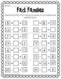 Division Fact Families Ozerasansor Com