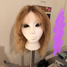 12 inch blonde 100% human hair lacefront wig