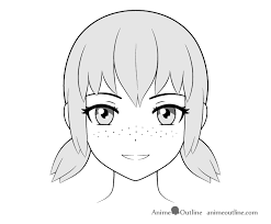 When do the anime or manga hair, make it simple, simplify big clump of hair and make if jaggy (i might do a. How To Draw Freckles On Anime Faces Animeoutline