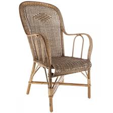 Fauteuil Grand Père En Rotin Haut
