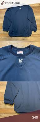 Authentic New York Yankees Majestic Warm Up Shirt Yankees Authentic Long Sleeve Pull Over Warm Up Shirt 2xl Majestic Shirts Long Sleeve Tshirt Men Up Shirt