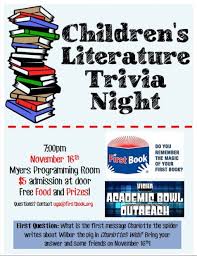 This covers everything from disney, to harry potter, and even emma stone movies, so get ready. Children S Literature Trivia Night Uga Involvement Network