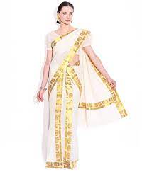 3.5 out of 5 stars 4. Buy Fashionkiosks Ivory Cream Cotton Kasavu Kerala Set Mundu With Blouse At Amazon In