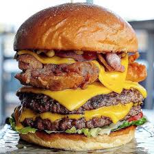 Double Beef Fried Chicken Bacon And More On This Beautiful Burger Who S Hungry Pc Fitnesscheatmeals Food Amazing Food Recipes