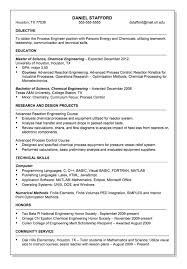 chemical engineer resume sample