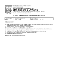 Form penilaian ujian remidiasi kti prodi diii keperawatan 02 aug 2018 | 09:22. Kop Soal Uts Semester Genap1213