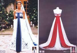In a sea of white wedding gowns, the decision to wear a red gown is definitely a way to make you stand out on your big day. Royal Blue And Red Wedding Dresses Off 57 Www Transanatolie Com