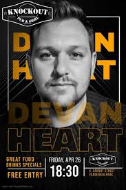 🔥❗🔥 Devan Heart 🔥❗🔥 Local is LEKKER! 😀 Join us this Friday 26 April  2024 for the most talented Devan Heart performing LIVE @ Knock Out Pub &  Grill . 👍🏽 Show
