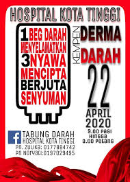 Selamatkan nyawa orang yang memerlukan dengan cara menderma darah banyak manfaat apabila kita menderma darah cucuk jarum tidak sakit 1. Tabung Darah Hospital Kota Tinggi Publications Facebook