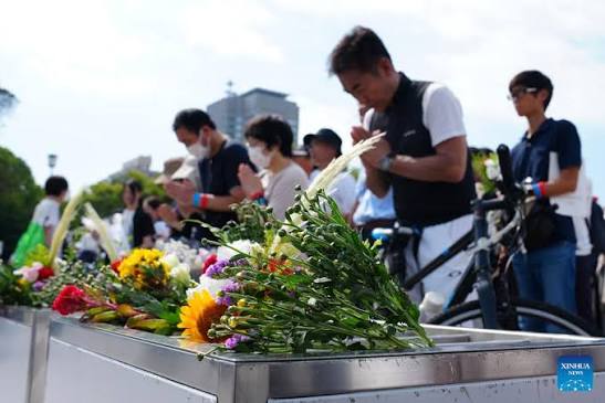 Japan marks 80th A-bomb anniversary amid protests over military  buildup-Xinhua