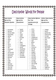 For more adjectives starting in s, see this post containing a large number of adjectives beginning with the letter s, some of which can be used for describing people. Descriptive Words Describing People Worksheet Free Esl Printable Worksheets Made By Teachers Descriptive Words For People Descriptive Words Describing Words