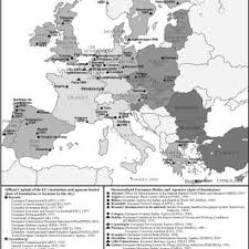 Map of europe with countries and capitals. European Capital Cities And Headquaters Of Decentralized Agencies And Download Scientific Diagram
