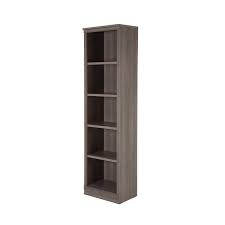If you continue, you agree that we track your activity on our website using cookies. South Shore Furniture Morgan 19 5 X 71 5 5 Shelf Narrow Bookcase Gray Maple 10151 Rona