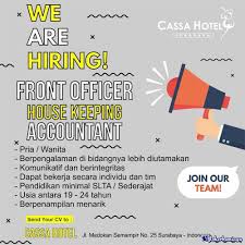 Loker cleaning service medan mei 2021 : Loker Hotel Surabaya Housekeeping