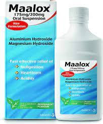 Amazon.com: Maalox Oral Suspension, Drop, Peppermint Flavour, 250 ml :  Health & Household