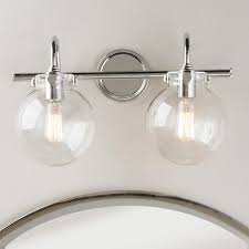 Retro Glass Globe Bath Light 2 Light Bathroom Light Fixtures Light Fixtures Bathroom Vanity Best Bathroom Lighting