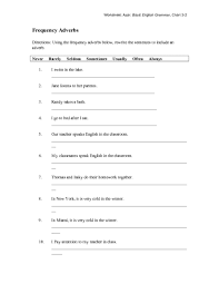 worksheet azar basic english grammar chart 3 2 frequency