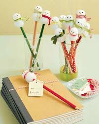 Snowman Pencils Christmas Crafts Xmas Crafts Holiday Crafts