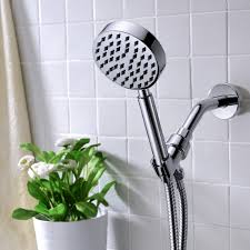 All Metal Single Function Hand Held Shower Head Set Shower Heads Hand Held Shower Flexible Metal Hose