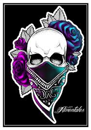 Black and grey gangster skull tattoo design. Gangsta Skull Tattoo Design By Dasava On Deviantart