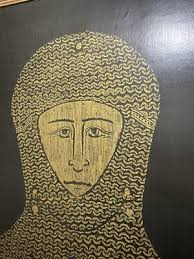 sir robert de bures brass rubbing print