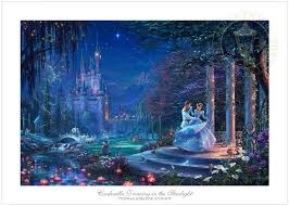 Jigsaw puzzle featuring vintage buttons made by ceaco 24'' x 18'' when completed; Disney Cinderella Starlight Puzzle 750 Pieces New Thomas Kinkade Jigsaw Toys Hobbies