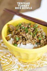 Easy Ground Turkey Recipes Healthy Teriyaki Turkey Rice Bowl Recipe Ground Turkey Recipes Easy Ground Turkey Recipes Healthy Ground Turkey