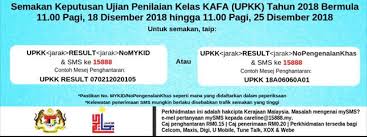 Anda boleh semak keputusan spm 2019 dengan cara bawah: Semakan Keputusan Upkk 2019 Online Dan Sms