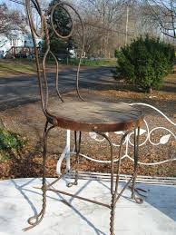 Antique Iron Metal Bistro Chair Cafe Chair Metal Ice Cream Etsy Metal Bistro Chairs Metal Chairs Antique Iron