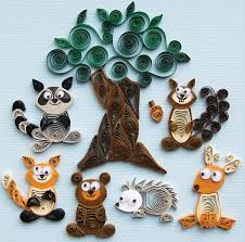 Publicat în martisoare, quilling de amalia. Quilling Mamabloguieste