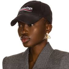 Balenciaga Political Campaign Hat Black and White Baseball Cap