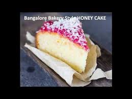 Bangalore Iyengar Bakery Style Honey Cake Is Made By Soaking An Orange Sponge Cake With Honey Syrup And Then T Honey Cake Recipe Honey Cake Eggless Cake Recipe