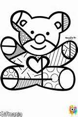 Romero britto coloring pages to online paint. Pin By Eva Gomez On Romero Britto Bear Coloring Pages Britto Art Romero Britto Art