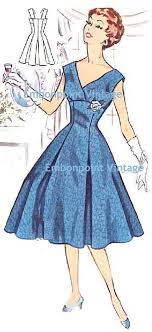 Plus Size Or Any Size Vintage 1950s Evening Dress Pattern Pdf Pattern No 115 Roberta 50s Fashion Sewing Instant Download Evening Dress Patterns Evening Gown Pattern Gown Pattern