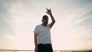 The most common guy listening music material is nylon. Guy Listening To Music And Dancing On Th Stock Video Pond5