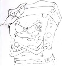 Gangster Spongebob Drawings Spongebob Drawings Spongebob Coloring Drawings