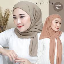 ELZATTA {KEISHA PARIS} Kerudung Segi Empat Wanita Muslim