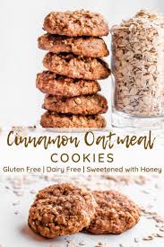 Easy Cinnamon Oatmeal Cookies Gluten Free Dairy Free Sweetened With Honey Simply Jil In 2020 Oatmeal Cookies Easy Cinnamon Oatmeal Cookies Oatmeal Cookie Recipes